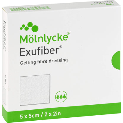 EXUFIBER 5x5 cm Gel-Faserverband 10 St
