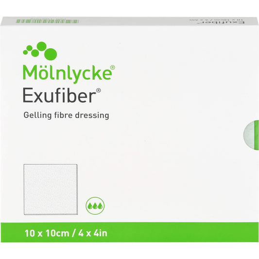 EXUFIBER 10x10 cm Gel-Faserverband 10 St