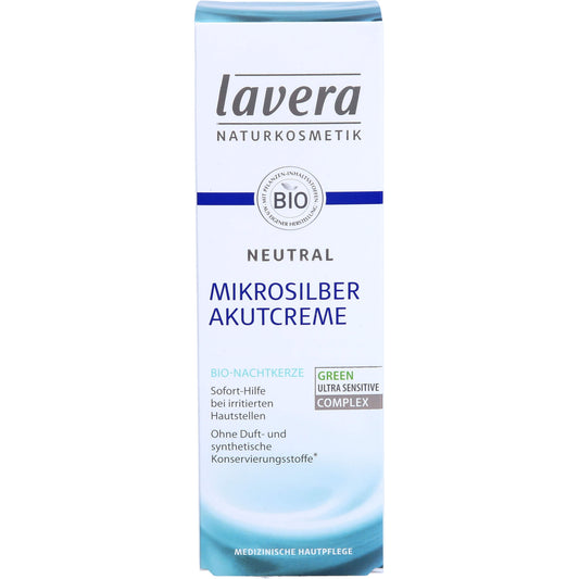 LAVERA Neutral Akutcreme mit Mikrosilber 75 ml