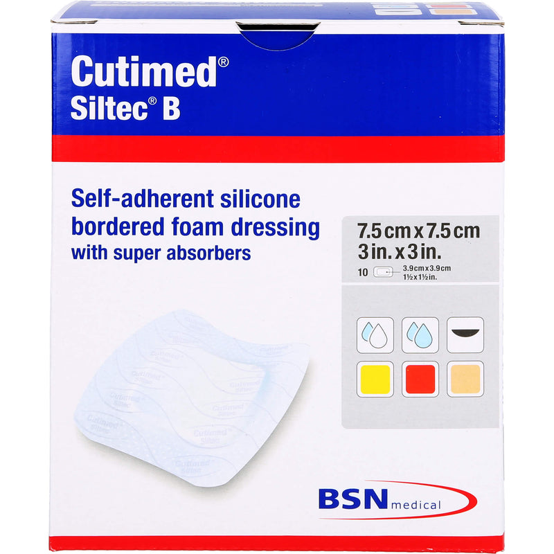 CUTIMED SIL B 7.5X7.5 CM 10 St