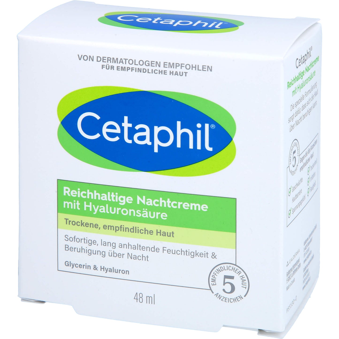 CETAPHIL reichhaltige Nachtcreme mit Hyaluronsäure 48 g