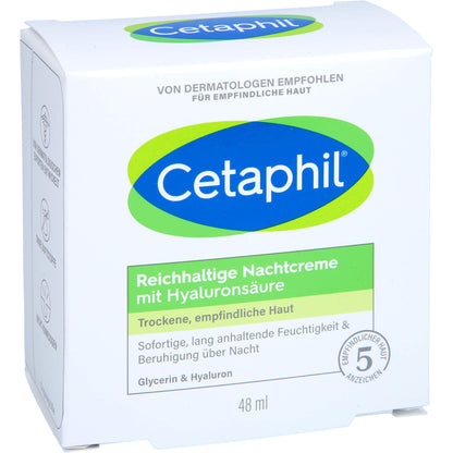 CETAPHIL reichhaltige Nachtcreme mit Hyaluronsäure 48 g