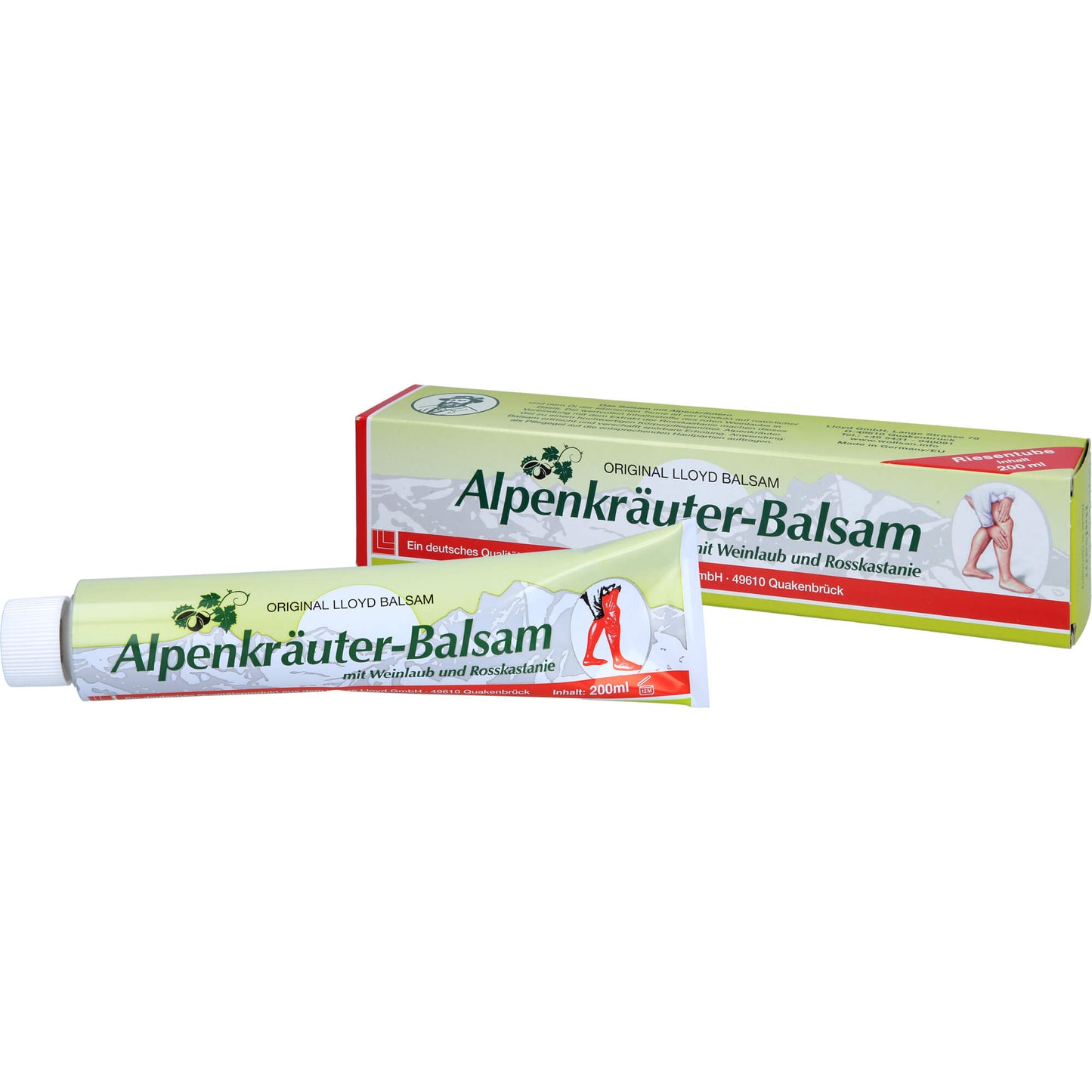 ALPENKRÄUTER Balsam m.Weinlaub+Rosskastanie LLOYD 200 ml