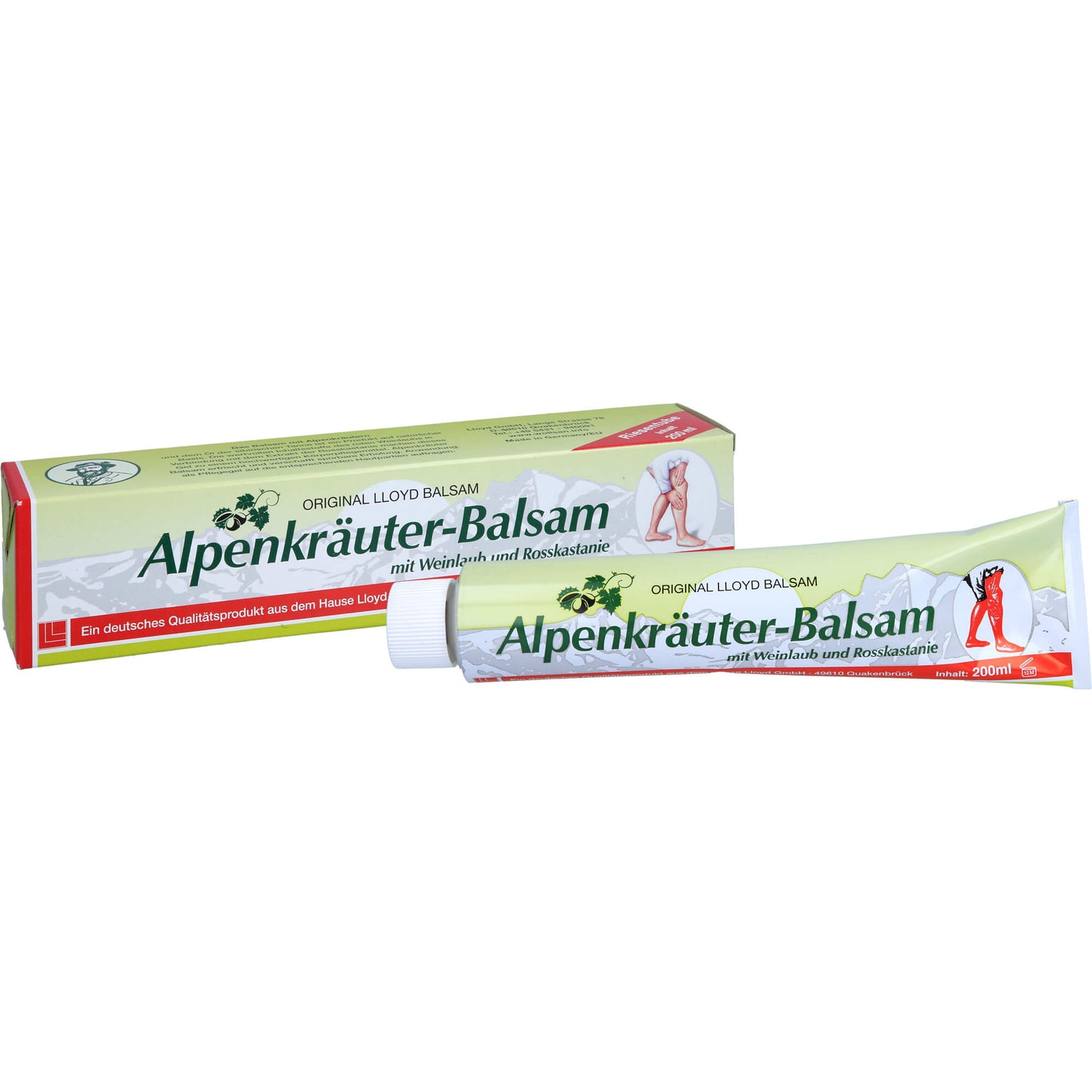 ALPENKRÄUTER Balsam m.Weinlaub+Rosskastanie LLOYD 200 ml
