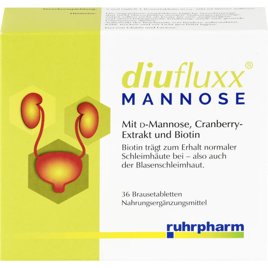 DIUFLUXX Mannose Brausetabletten 36 St