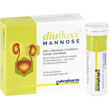 DIUFLUXX Mannose Brausetabletten 36 St