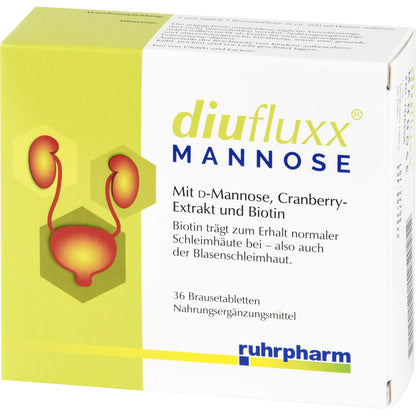 DIUFLUXX Mannose Brausetabletten 36 St