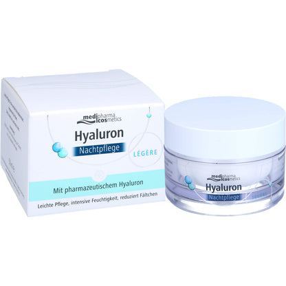 HYALURON NACHTPFLEGE legere Creme im Tiegel 50 ml