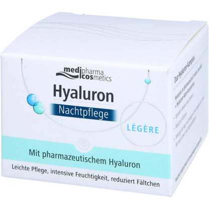 HYALURON NACHTPFLEGE legere Creme im Tiegel 50 ml