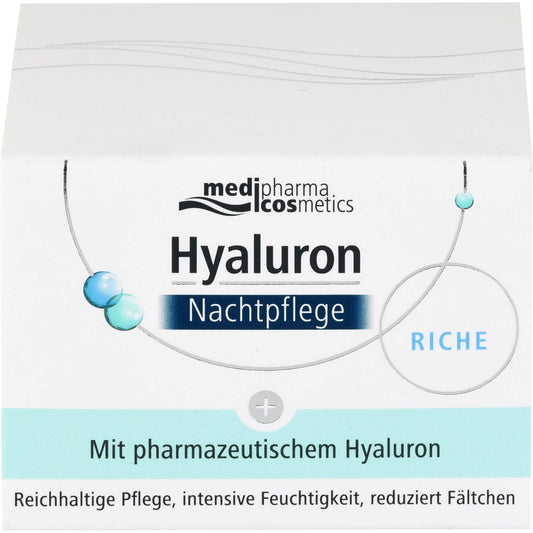 HYALURON NACHTPFLEGE riche Creme im Tiegel 50 ml