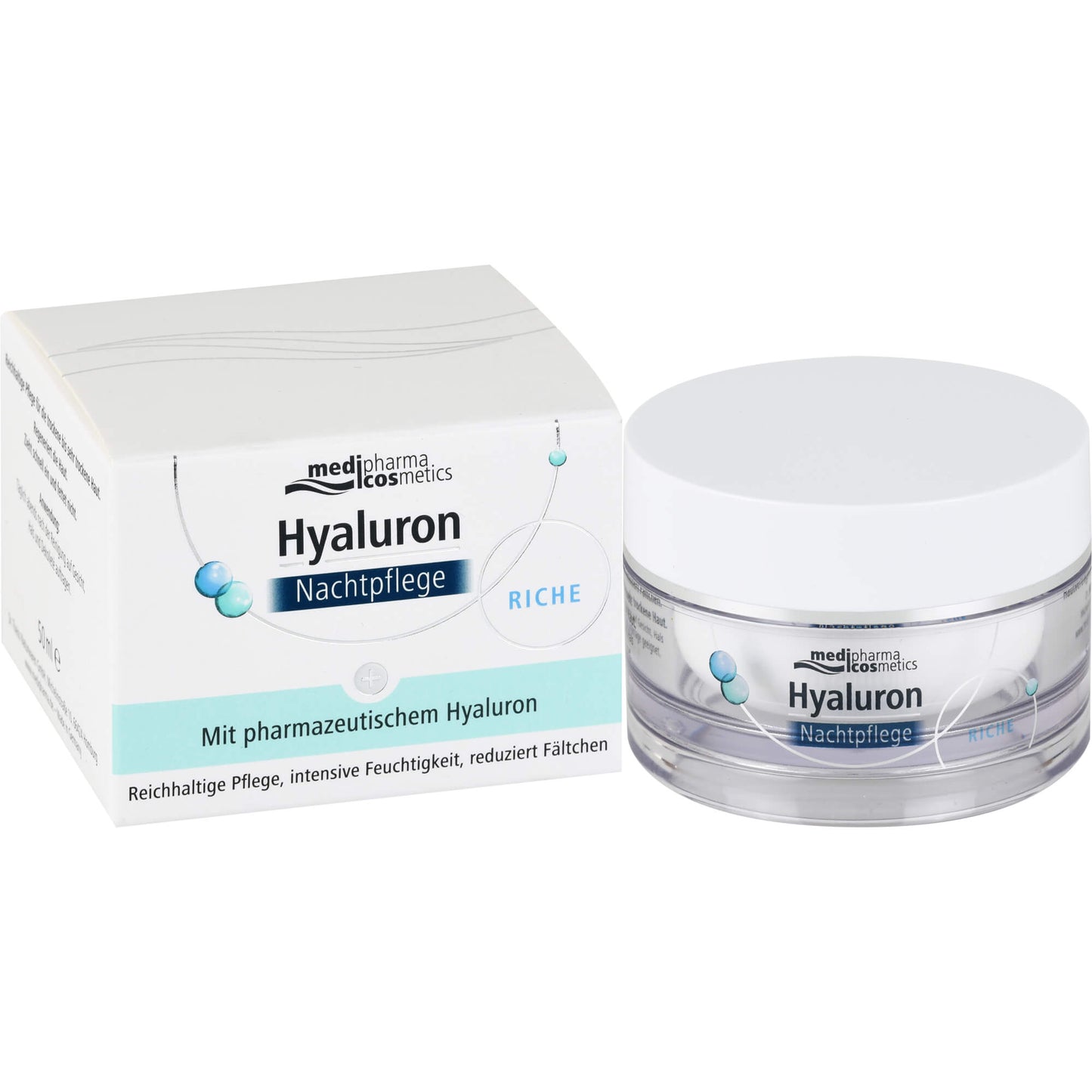 HYALURON NACHTPFLEGE riche Creme im Tiegel 50 ml