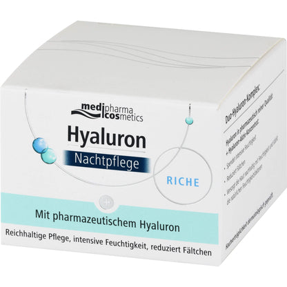 HYALURON NACHTPFLEGE riche Creme im Tiegel 50 ml
