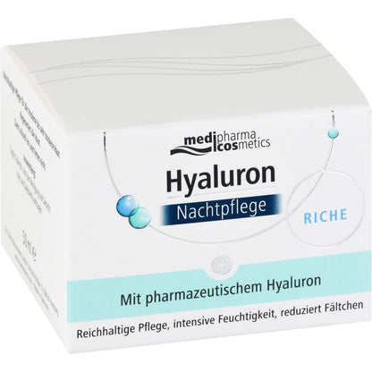 HYALURON NACHTPFLEGE riche Creme im Tiegel 50 ml