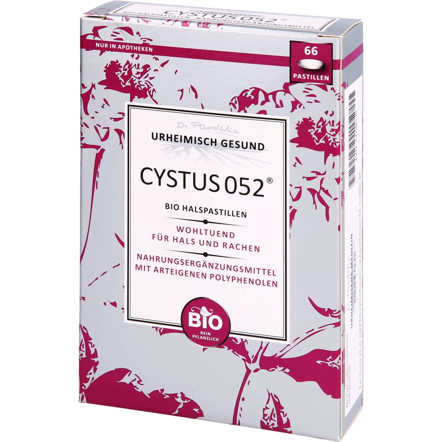 CYSTUS 052 Bio Halspastillen 66 St
