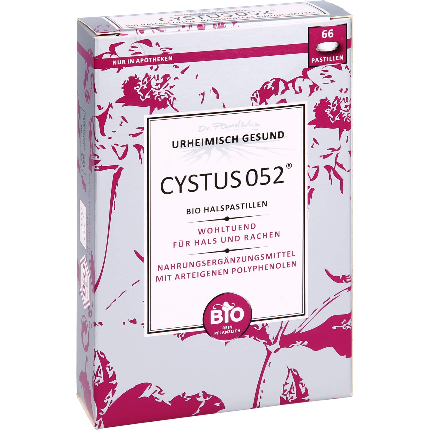 CYSTUS 052 Bio Halspastillen 66 St