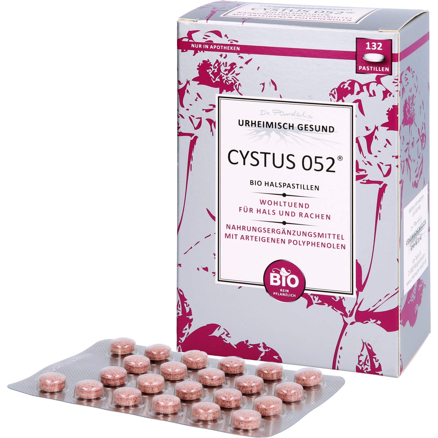CYSTUS 052 Bio Halspastillen 132 St