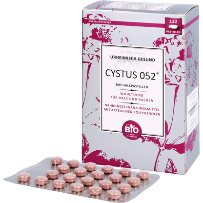 CYSTUS 052 Bio Halspastillen 132 St