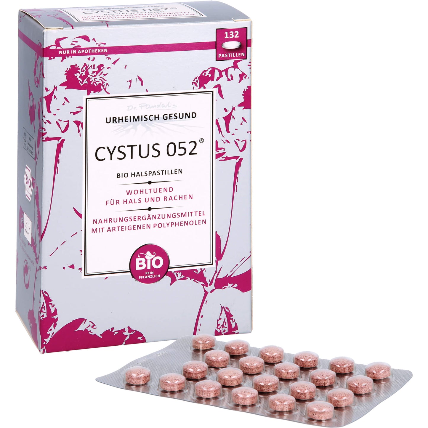 CYSTUS 052 Bio Halspastillen 132 St