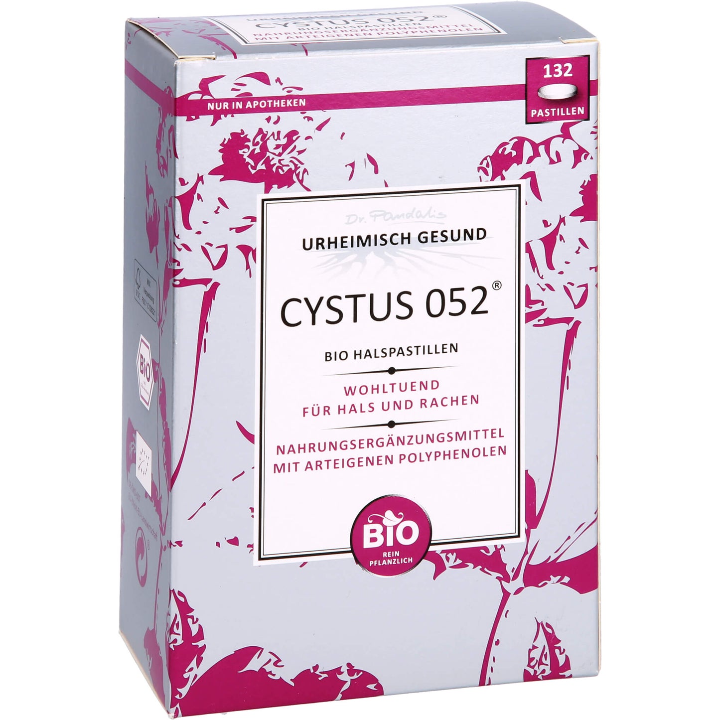 CYSTUS 052 Bio Halspastillen 132 St
