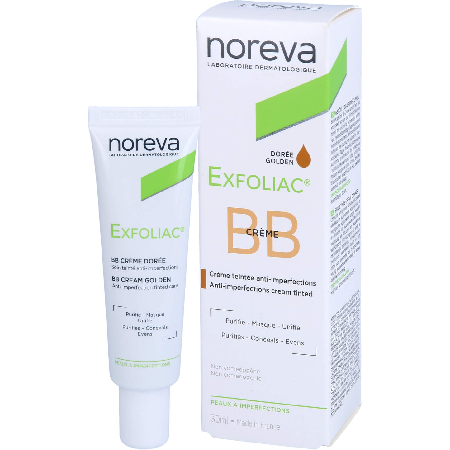 NOREVA Exfoliac getönte BB-Creme dunkel 30 ml