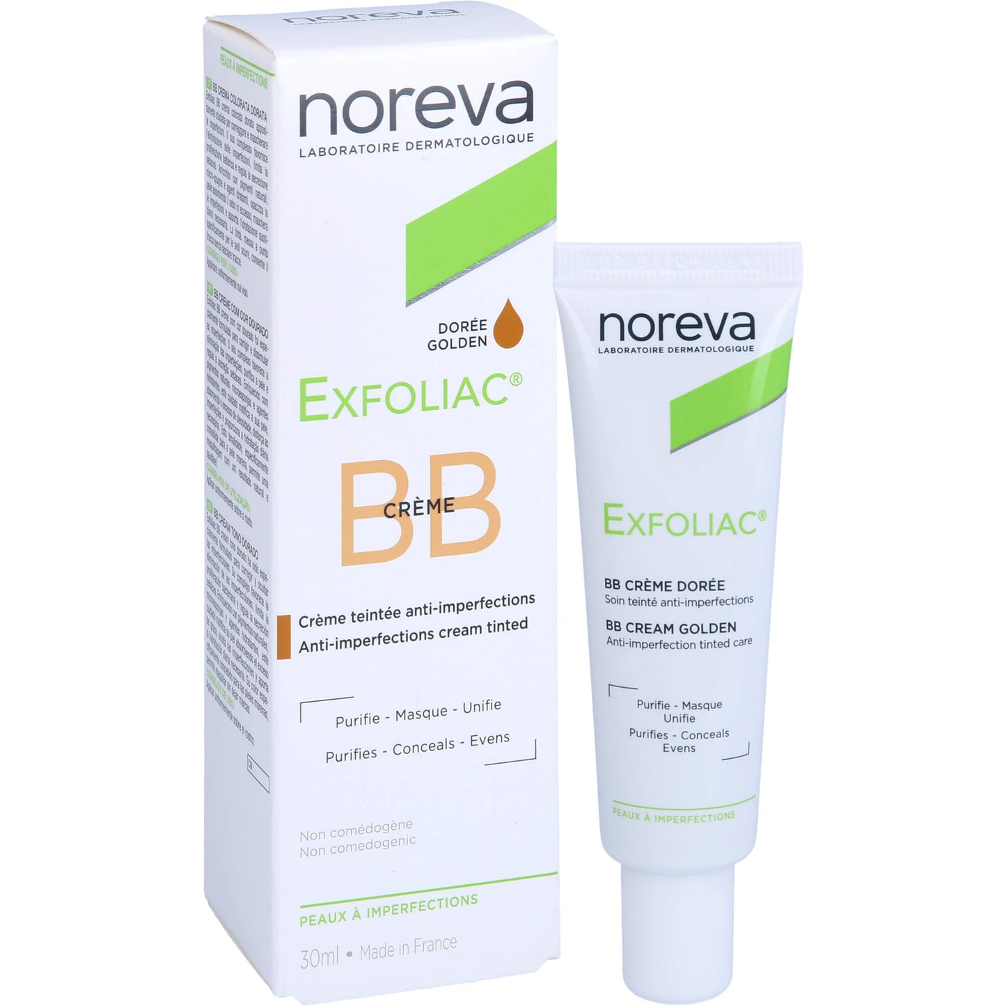 NOREVA Exfoliac getönte BB-Creme dunkel 30 ml