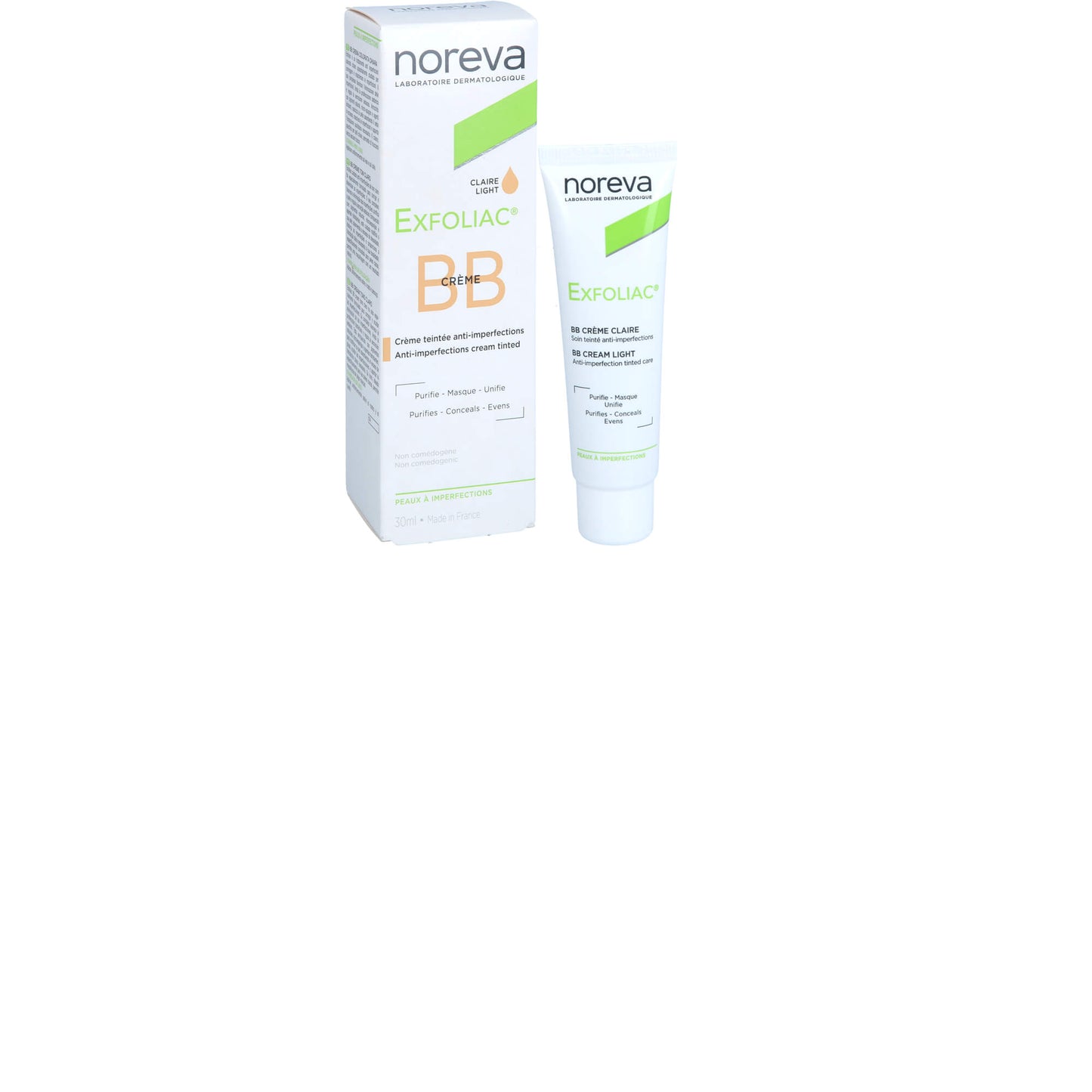 NOREVA Exfoliac getönte BB-Creme hell 30 ml