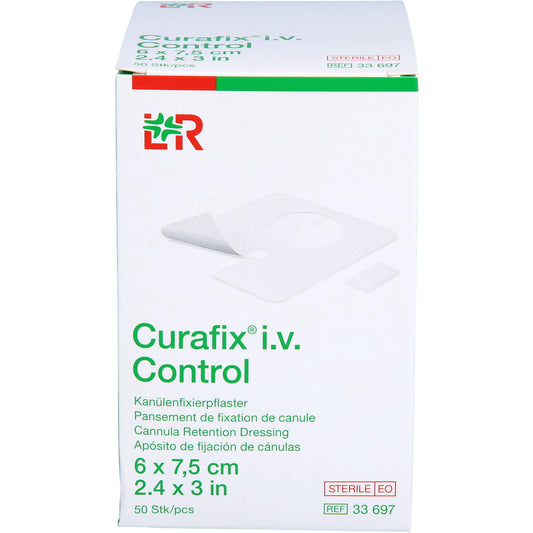 CURAFIX i.v. Control Kanülenfixierpfl.6x7,5 cm 50 St