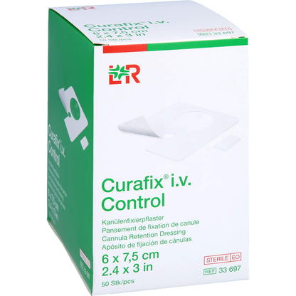 CURAFIX i.v. Control Kanülenfixierpfl.6x7,5 cm 50 St