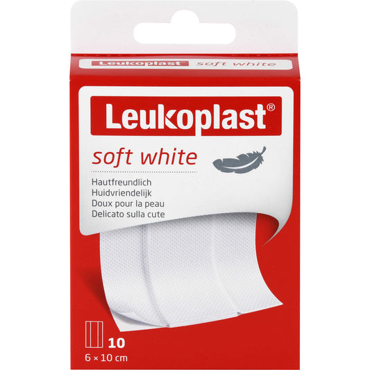 LEUKOPLAST soft white Pflaster 6x10 cm 10 St