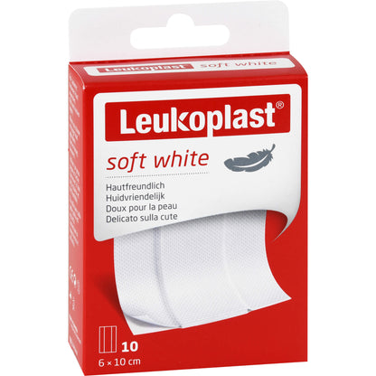 LEUKOPLAST soft white Pflaster 6x10 cm 10 St