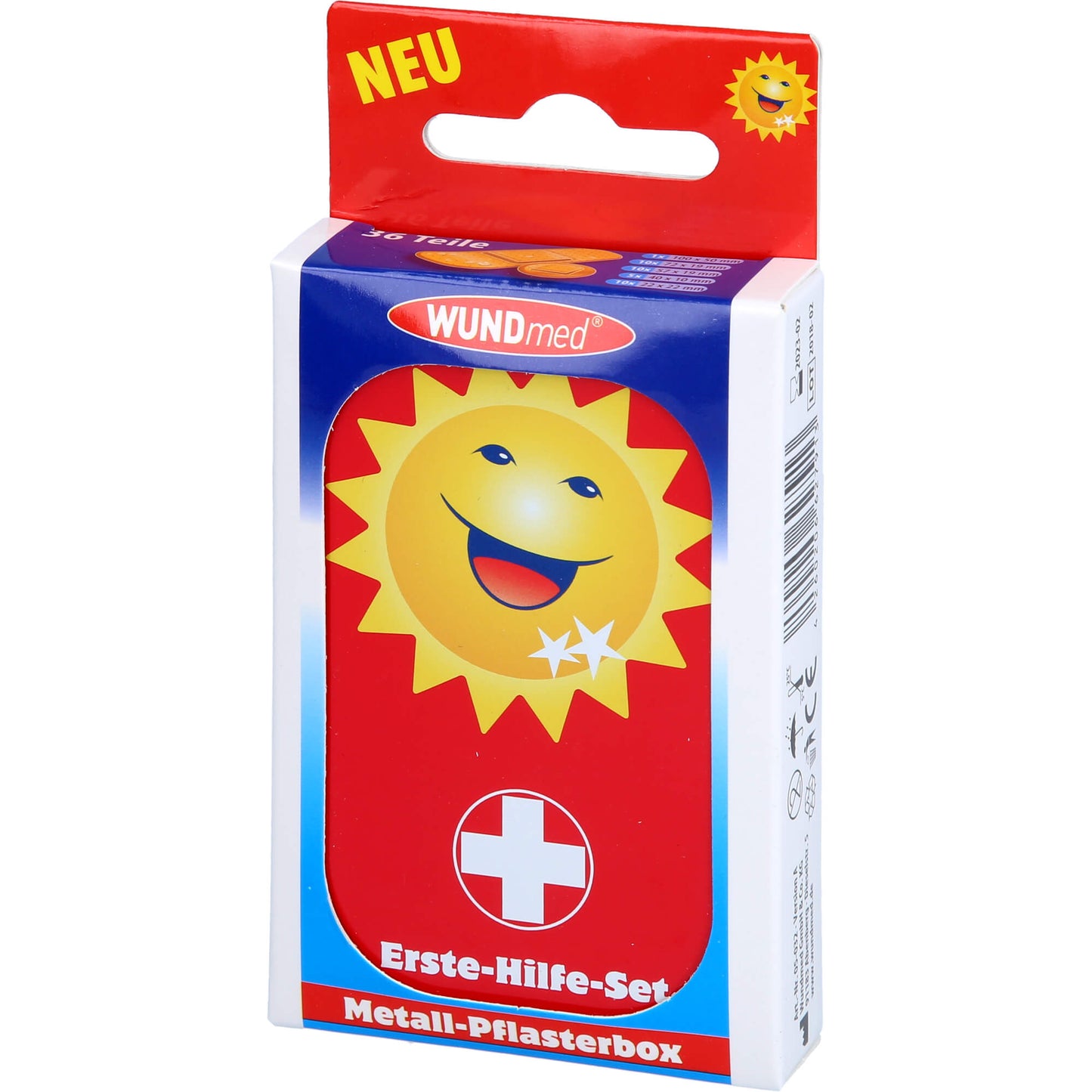 ERSTE HILFE-SET Metall Pflasterbox 36 St