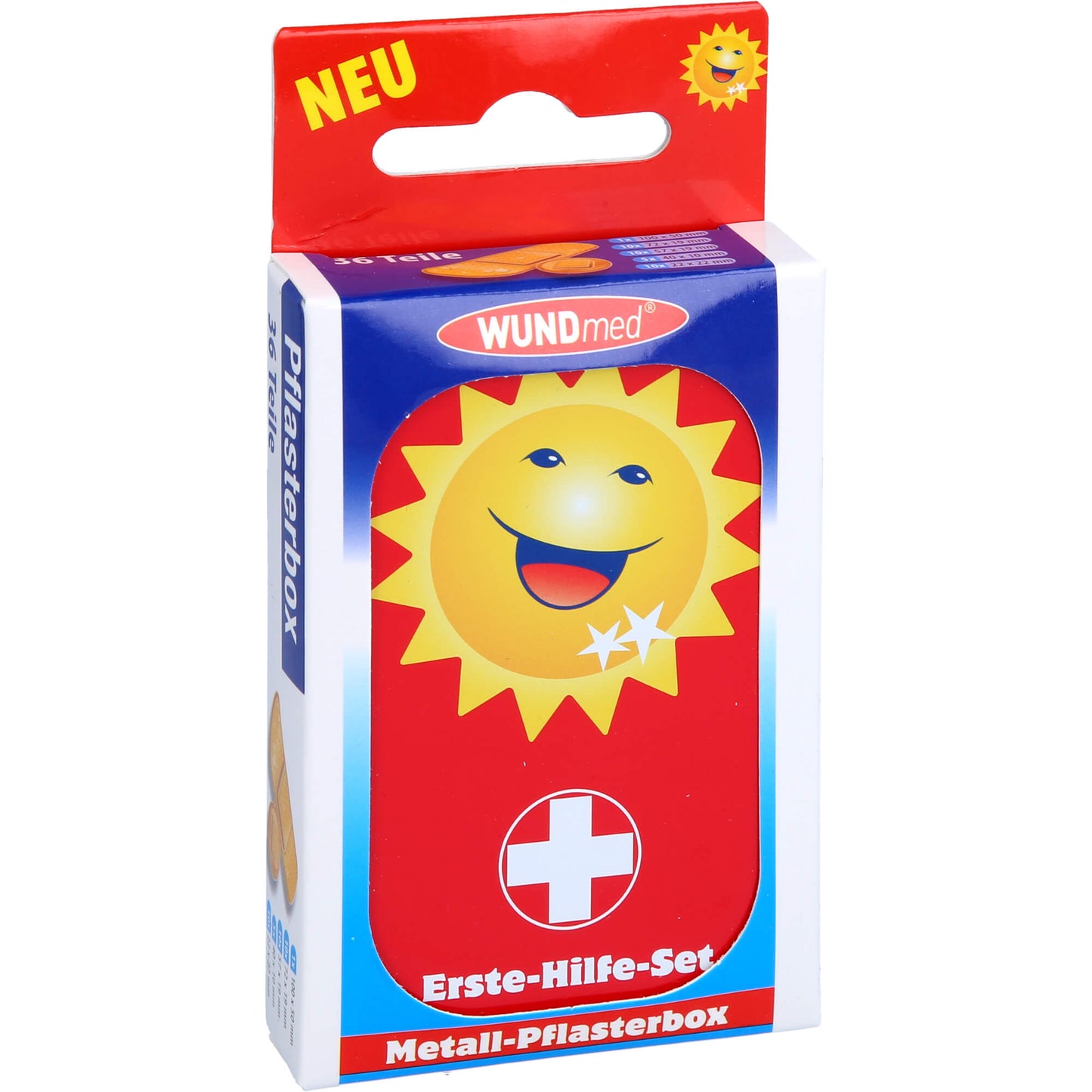 ERSTE HILFE-SET Metall Pflasterbox 36 St
