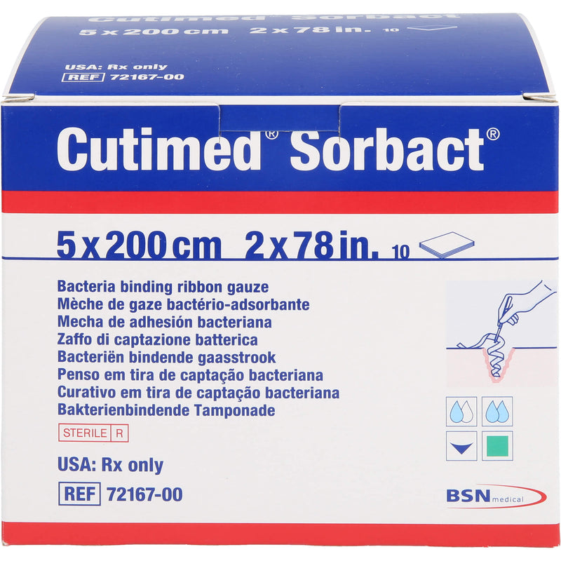 CUTIMED SORBACT 5X200 CM 10 St