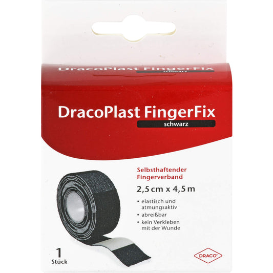 DRACOPLAST FingerFix 2,5 cmx4,5 m m.Wundk.schw. 1 St