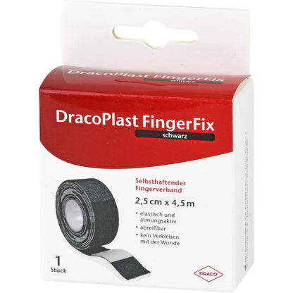 DRACOPLAST FingerFix 2,5 cmx4,5 m m.Wundk.schw. 1 St