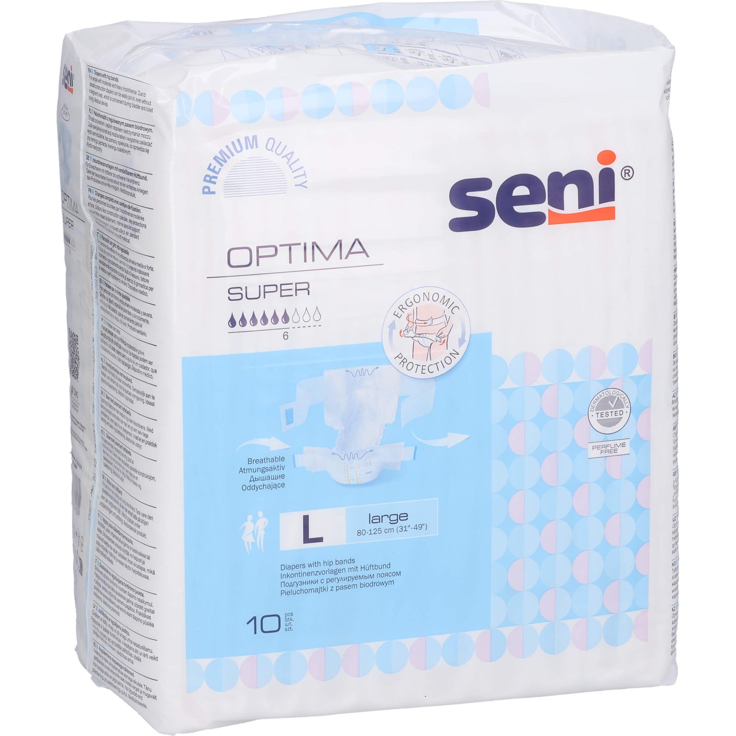 SENI Optima Super Inkontinenzvorlage m.Hüftbund L 10 St