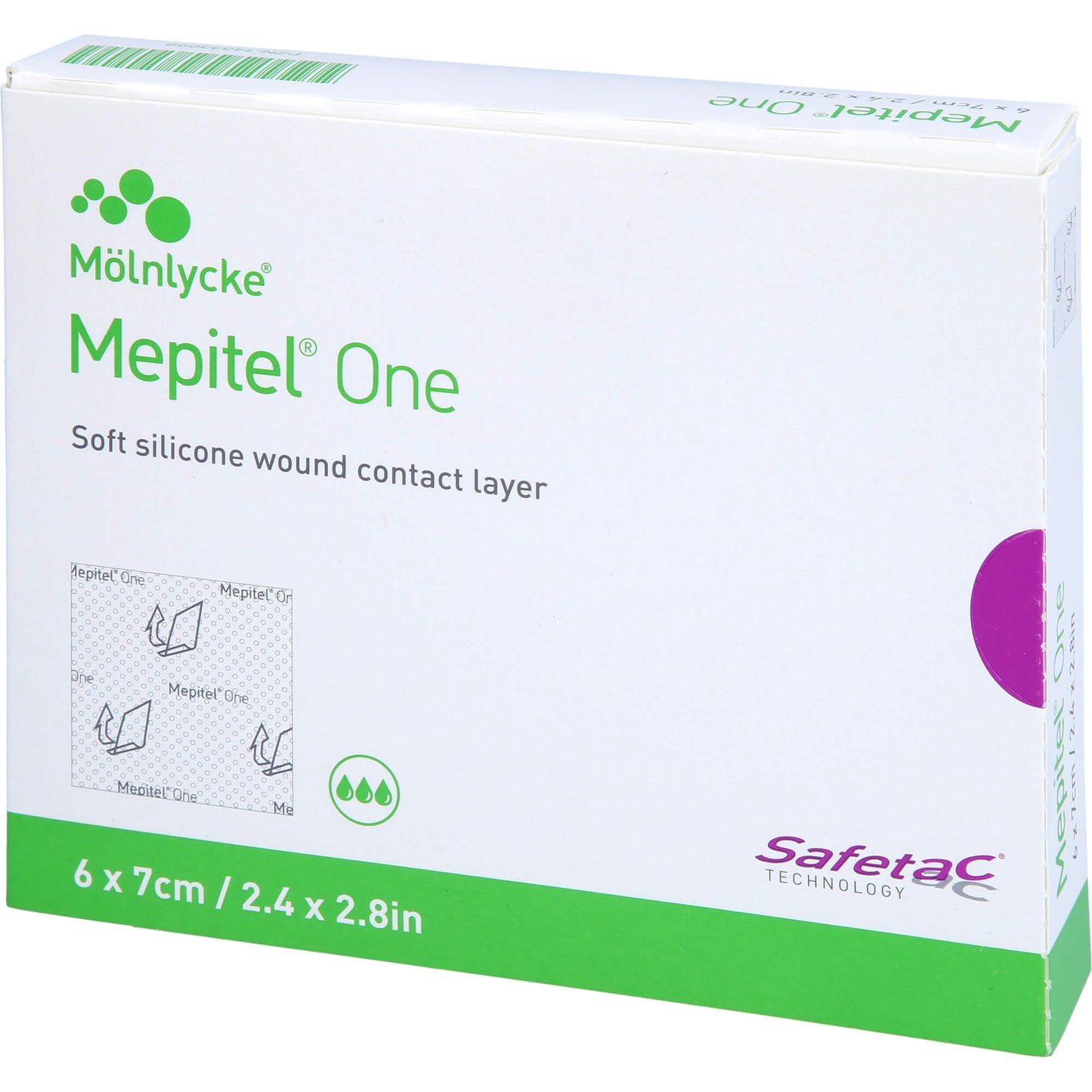 MEPITEL One 6x7 cm Silikon Netzverband 5 St
