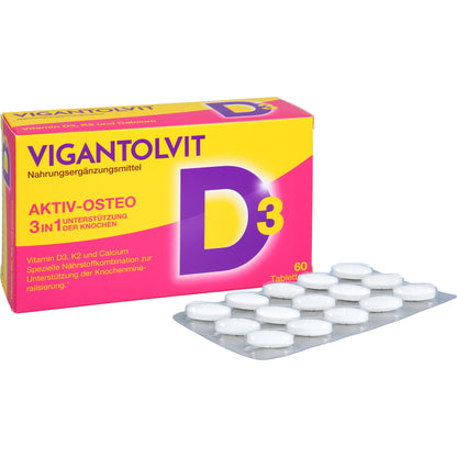 VIGANTOLVIT Vitamin D3 K2 Calcium Filmtabletten 60 St