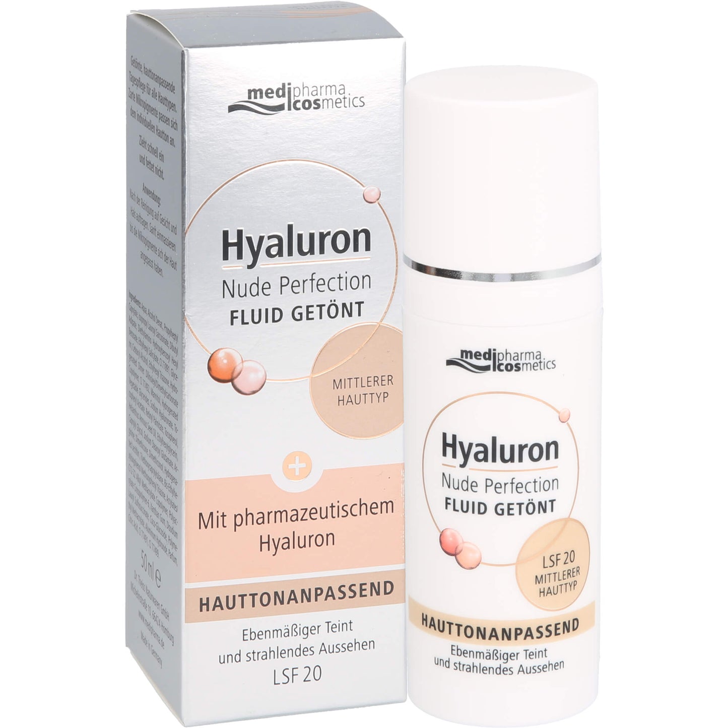 HYALURON NUDE Perfect.Fluid getö.mitt.HT LSF 20 50 ml