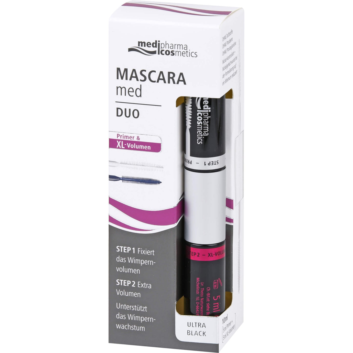 MASCARA med Duo Primer & XL Volumen 10 ml