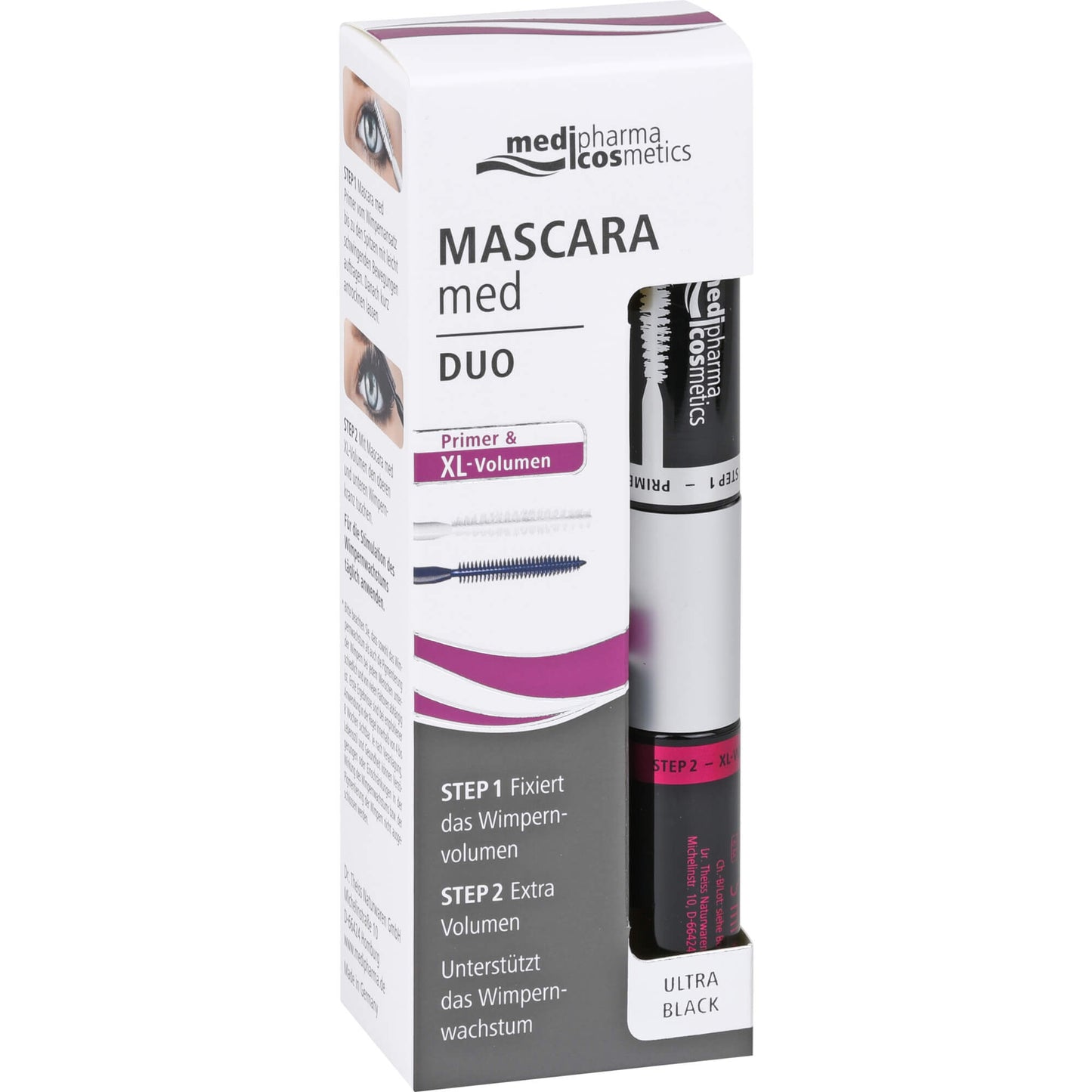 MASCARA med Duo Primer & XL Volumen 10 ml