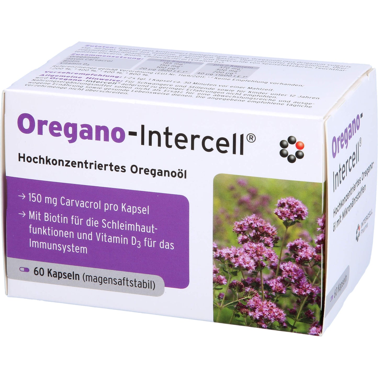 OREGANO-INTERCELL magensaftresistente Weichkapseln 60 St