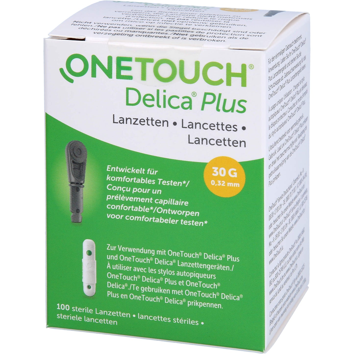 ONE TOUCH Delica Plus Nadellanzetten 100 St