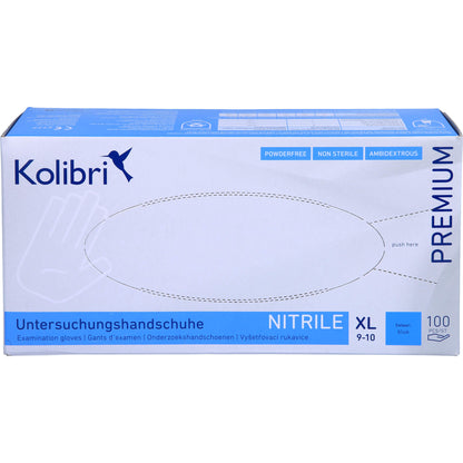 KOLIBRI Premium U.Hands.Nitril unst.pf XL blau 100 St