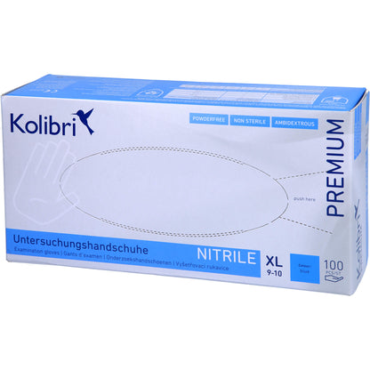 KOLIBRI Premium U.Hands.Nitril unst.pf XL blau 100 St