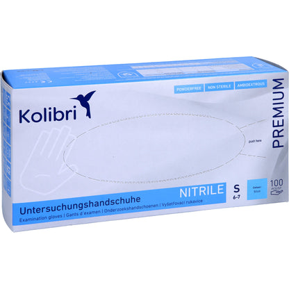 KOLIBRI Premium U.Hands.Nitril unst.pf S blau 100 St