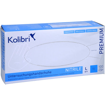 KOLIBRI Premium U.Hands.Nitril unst.pf L blau 100 St