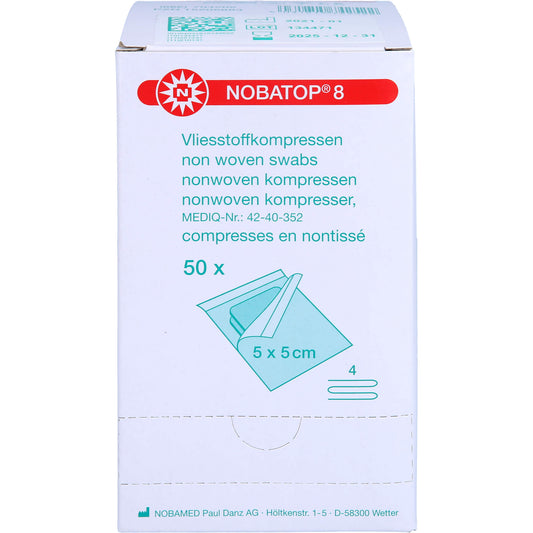 NOBATOP 8 Kompressen 5x5 cm steril 50X2 St