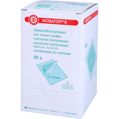 NOBATOP 8 Kompressen 5x5 cm steril 50X2 St