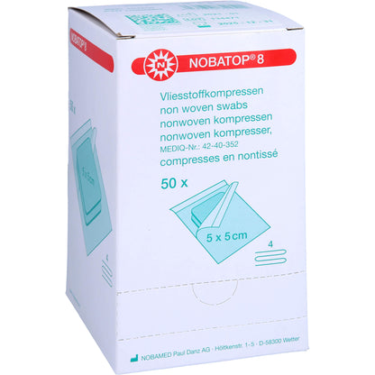 NOBATOP 8 Kompressen 5x5 cm steril 50X2 St